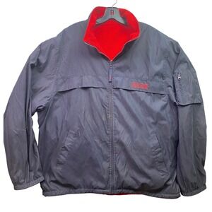 Chaps Ralph Lauren‎ Jacket Mens 2XL Reversible Full Zip Fleece Lined Outdoors